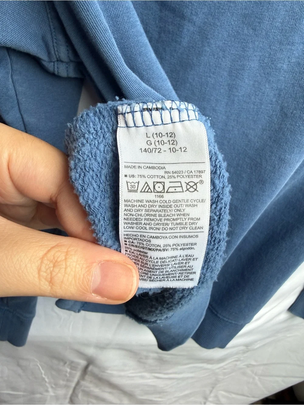 Old Navy Blue Button-Front Kids Shirt